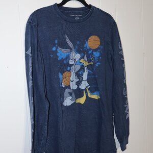 American Eagle Space Jam Long Sleeve Graphic Tee – Navy (Men’s M)